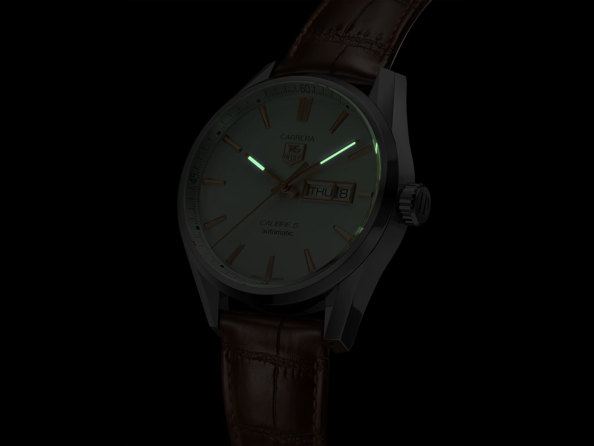 TAG Heuer WAR201D.FC6291 Carrera Calibre 5 Automatic 41mm Mens Watch - Luxverse