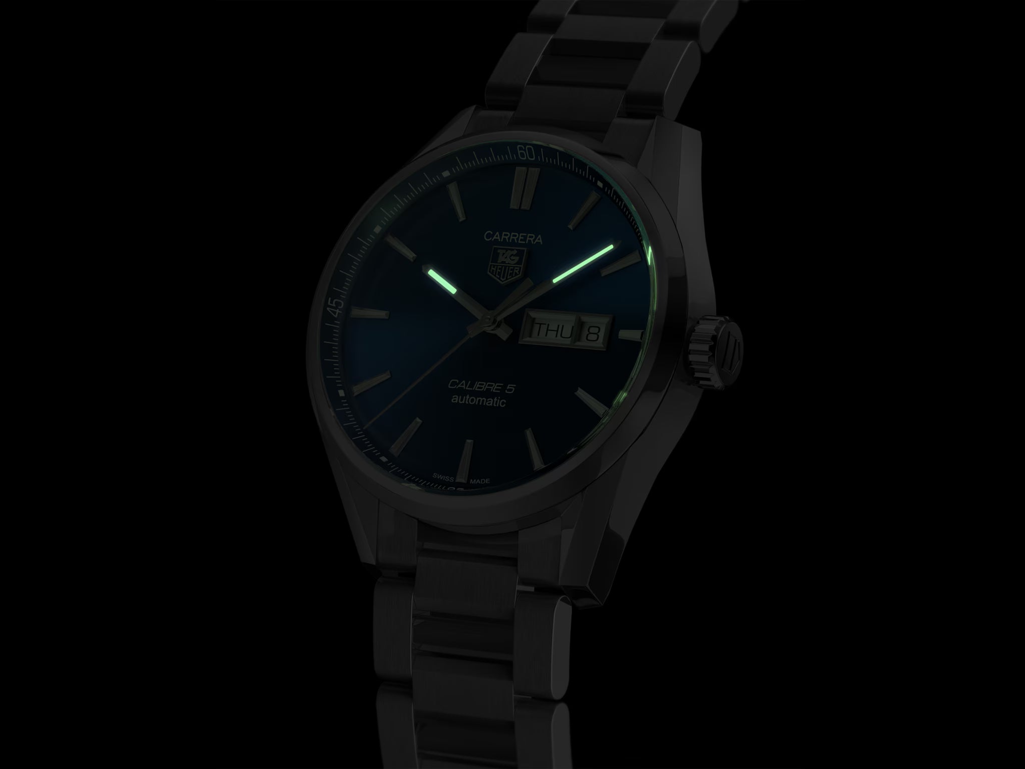 TAG Heuer WAR201E.BA0723 Carrera Calibre 5 41mm Swiss Automatic - Luxverse