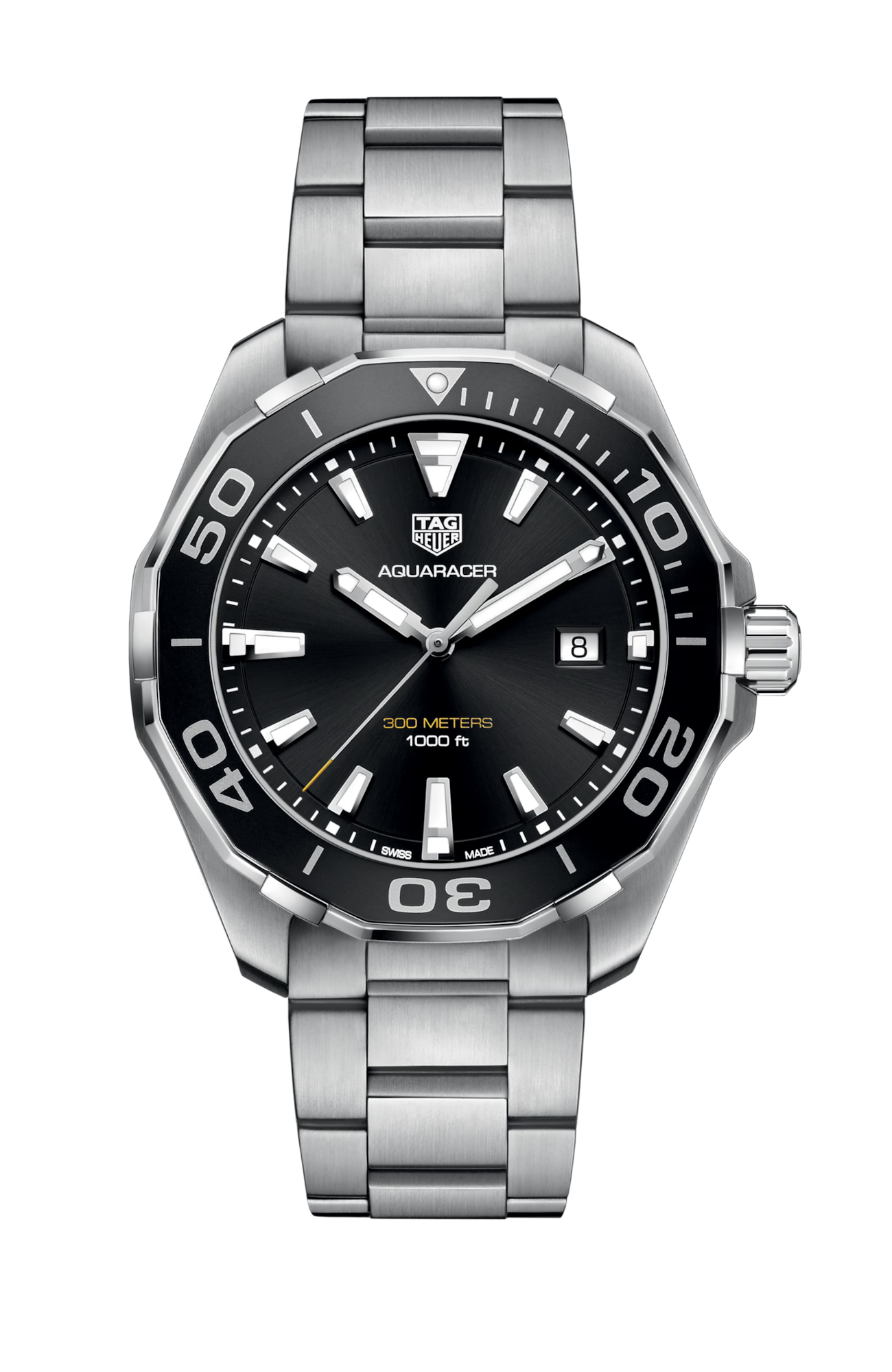 TAG Heuer WAY101A.BA0746 Aquaracer 300M Quartz 43mm Mens Watch - Luxverse