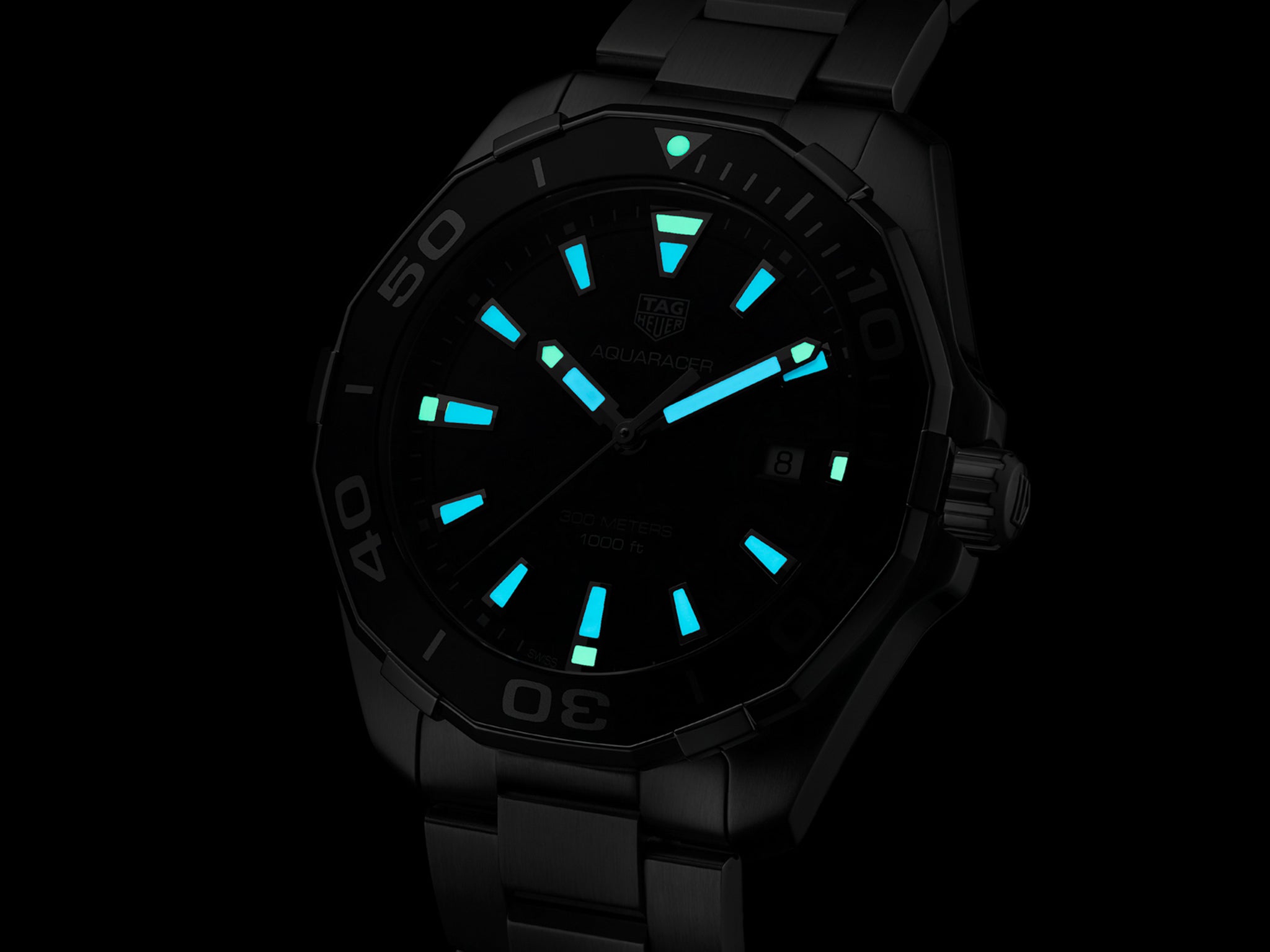 TAG Heuer WAY101A.BA0746 Aquaracer 300M Quartz 43mm Mens Watch - Luxverse