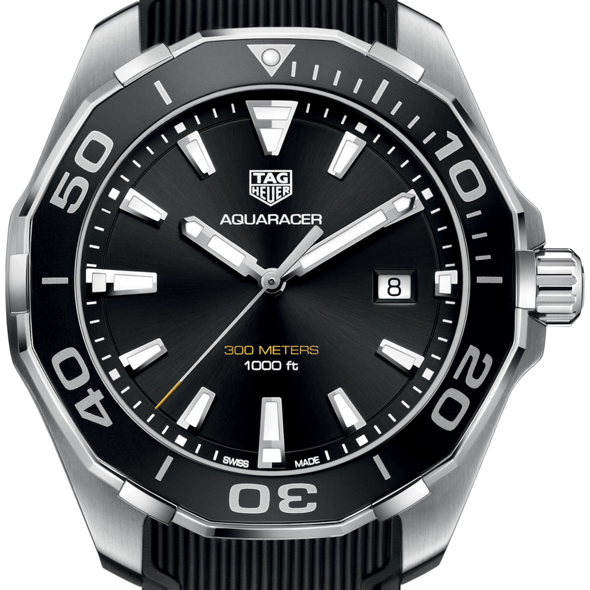TAG Heuer WAY101A.FT6141 Aquaracer 43MM Black - Luxverse - TAG