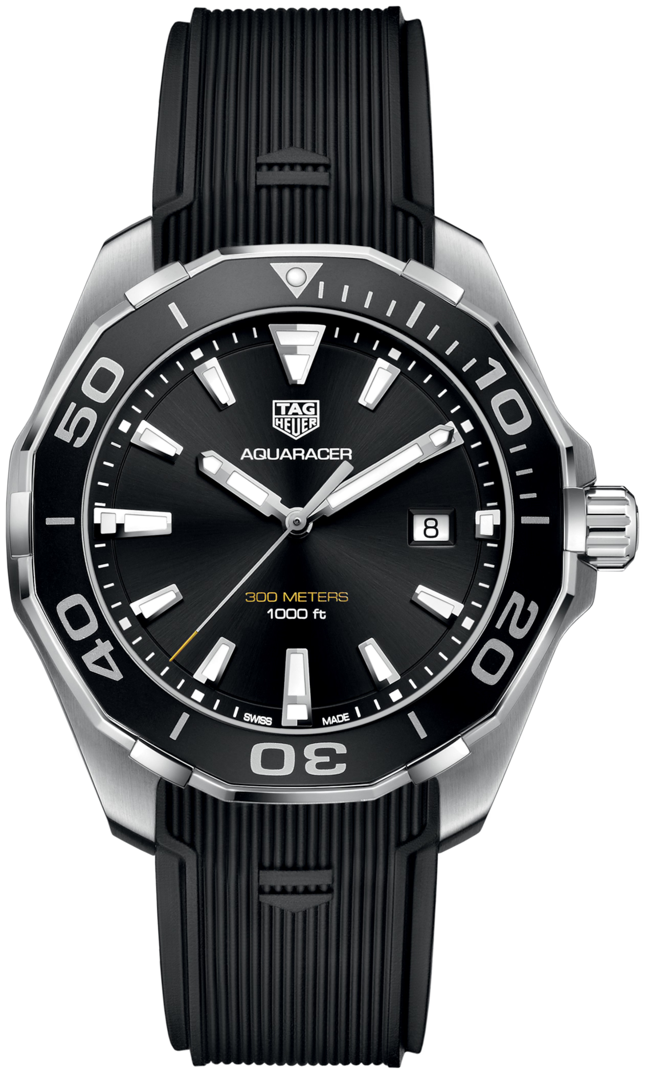 TAG Heuer WAY101A.FT6141 Aquaracer 43MM Black - Luxverse