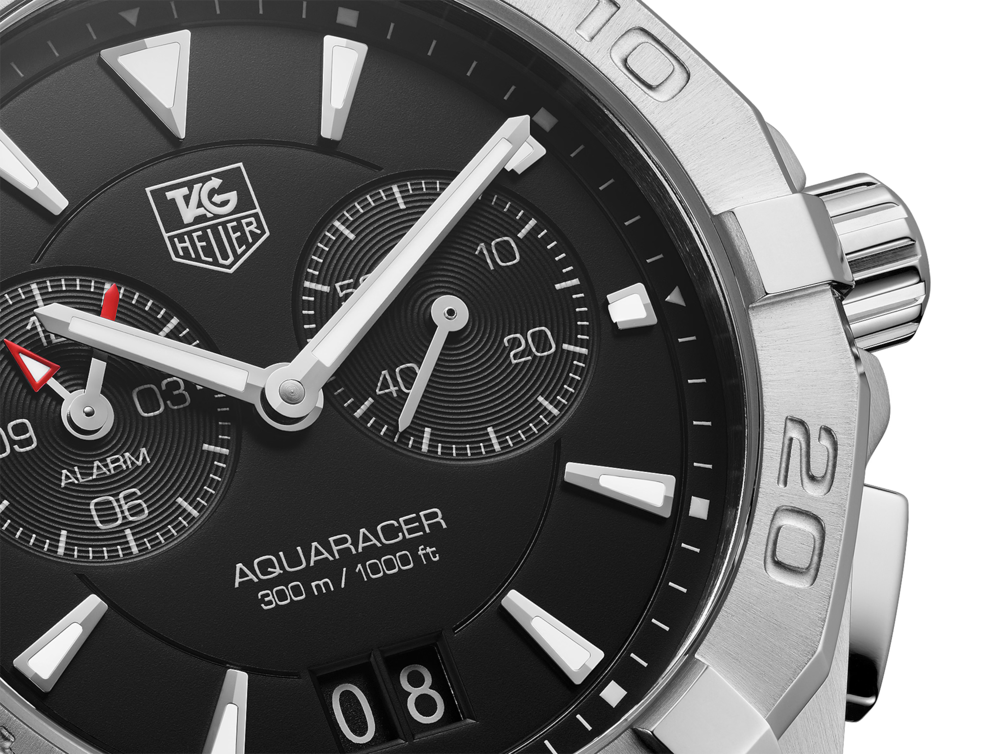 TAG Heuer WAY111Z.BA0928 Aquaracer Black Dial Men's Watch - Luxverse