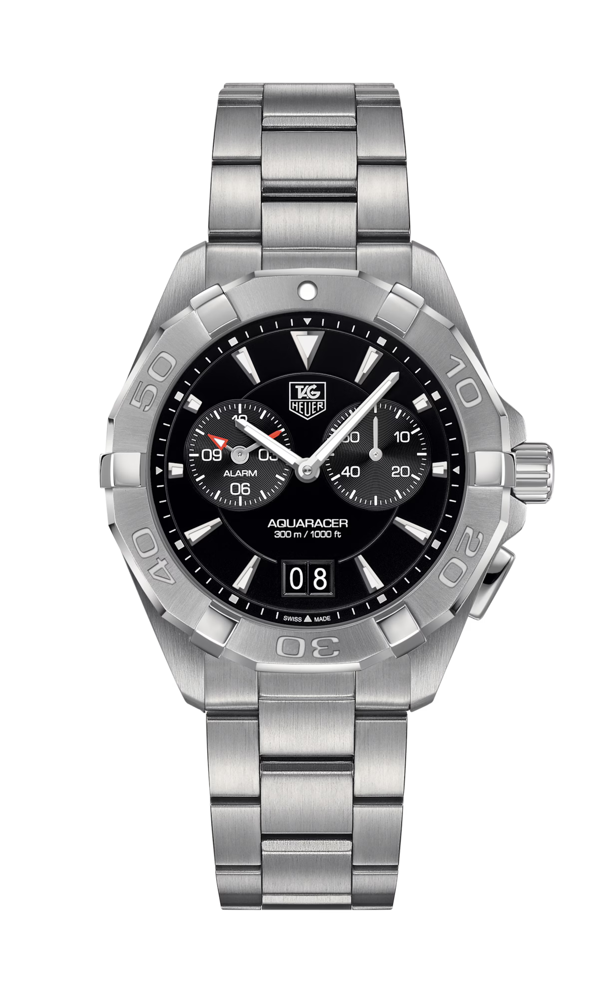 TAG Heuer WAY111Z.BA0928 Aquaracer Black Dial Men's Watch - Luxverse
