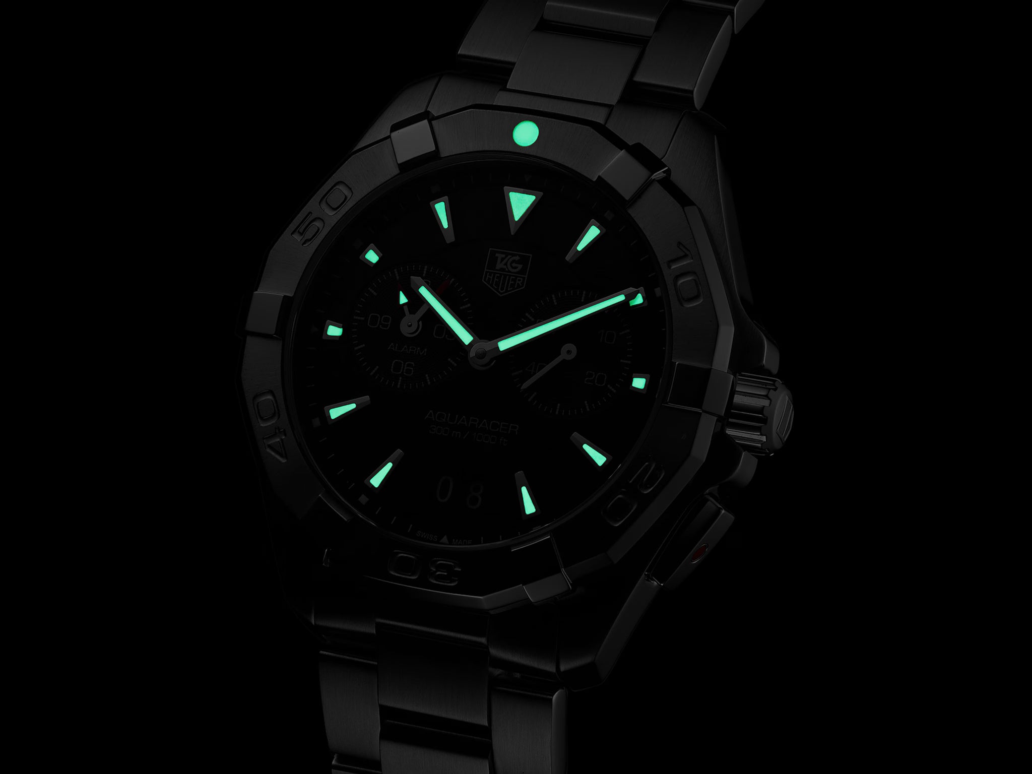 TAG Heuer WAY111Z.BA0928 Aquaracer Black Dial Men's Watch - Luxverse