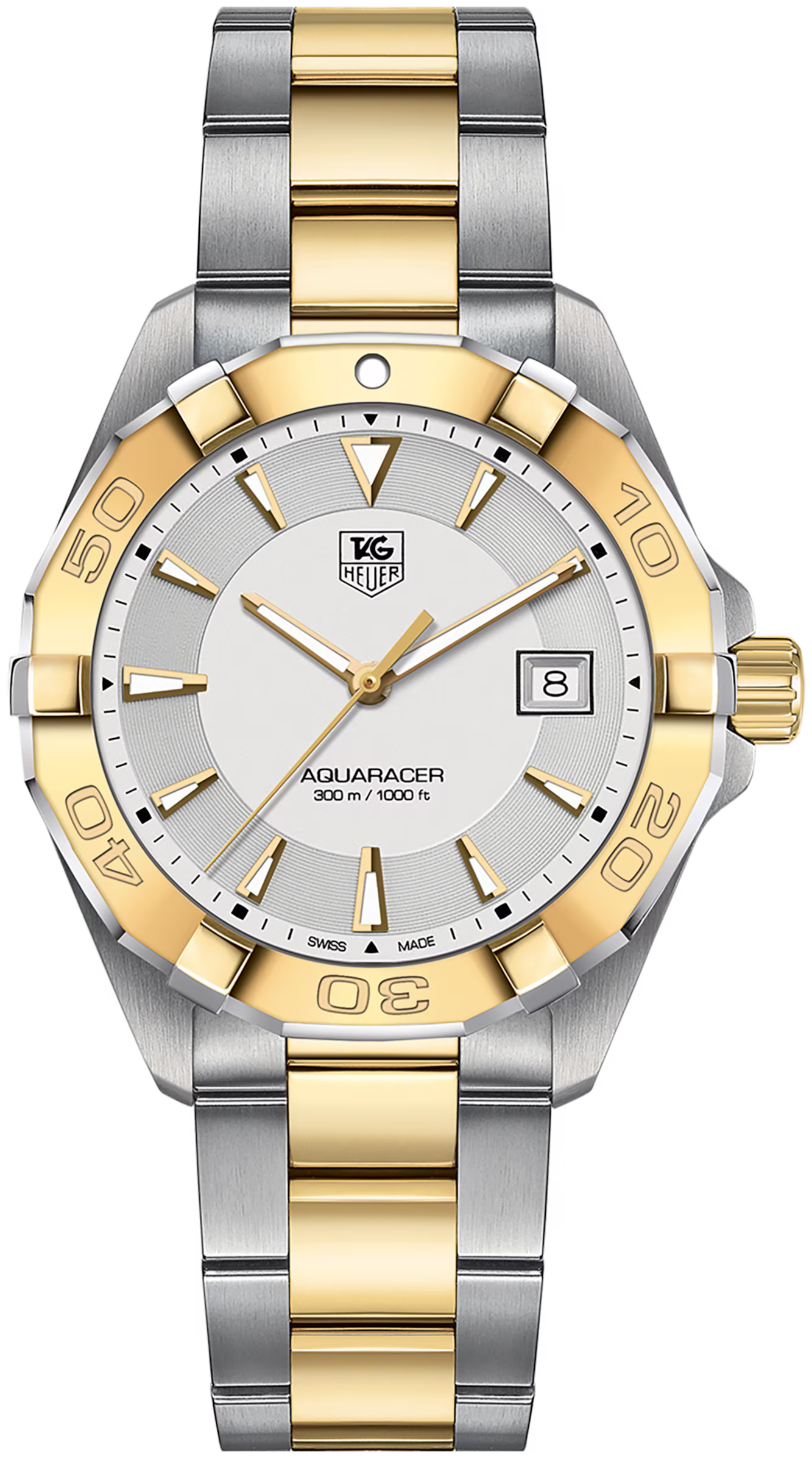 TAG Heuer WAY1120.BB0930 Aquaracer 300M 41mm Quartz Mens Watch - Luxverse