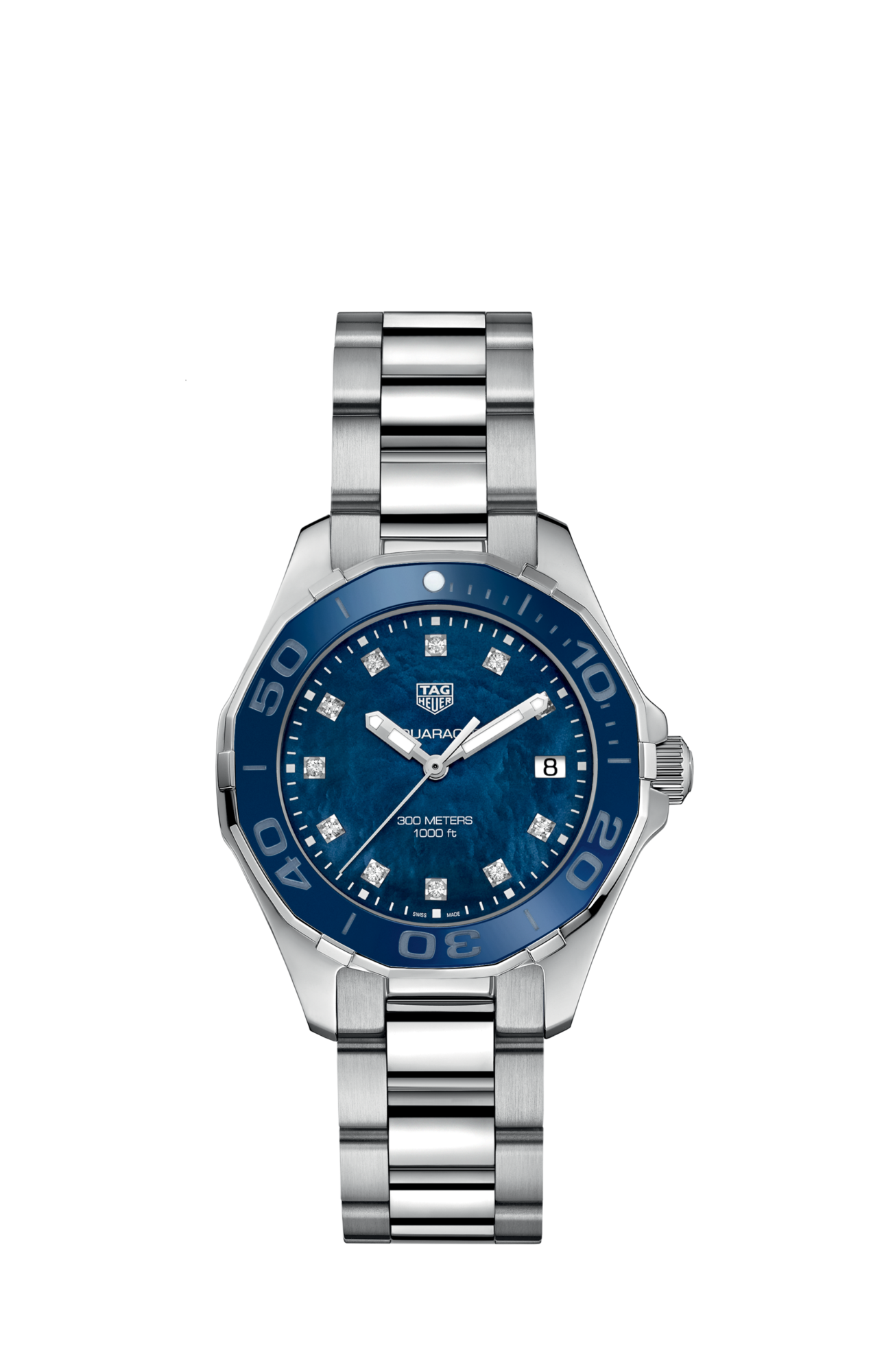 TAG Heuer Aquaracer Quartz Watch 35 mm Blue Dial – WAY131L.BA0748 - Luxverse