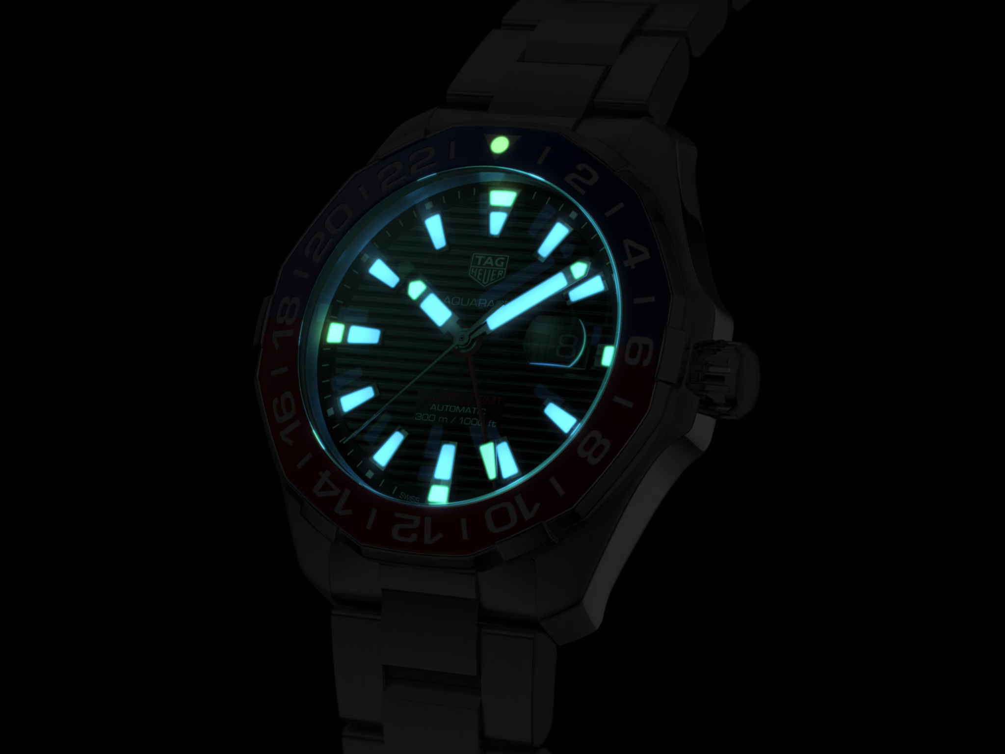 TAG Heuer WAY201F.BA0927 Aquaracer Calibre 7 43mm Mens Watch - Luxverse