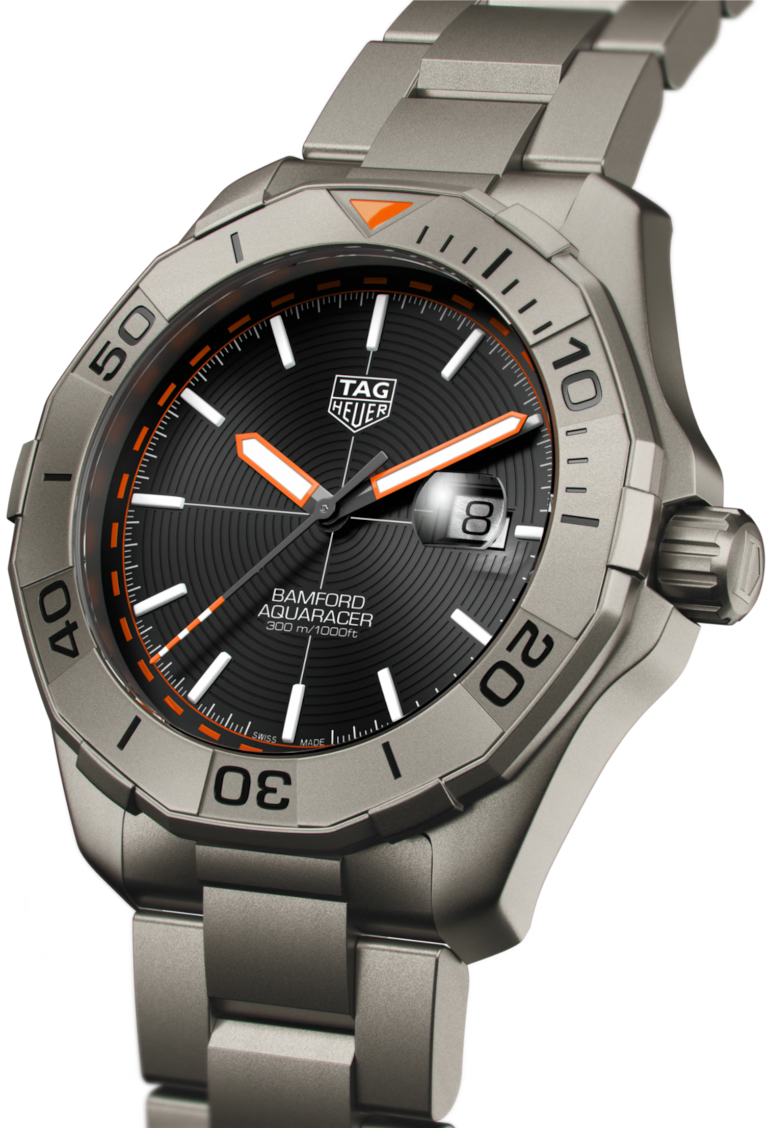 TAG Heuer WAY208F.BF0638 Aquaracer Automatic Black Dial Men's Watch - Luxverse