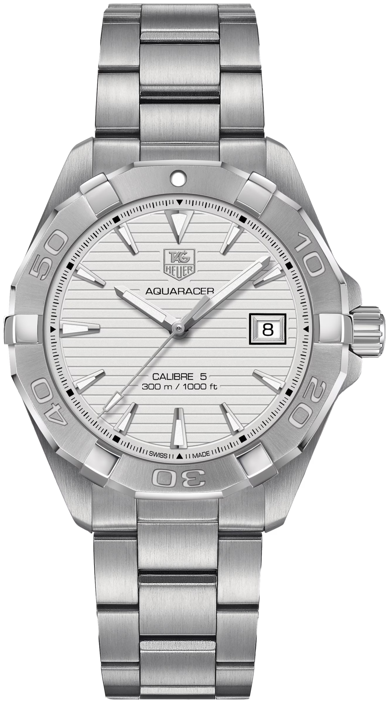 TAG Heuer WAY2111.BA0928 Aquaracer Automatic 41mm Mens Watch - Luxverse
