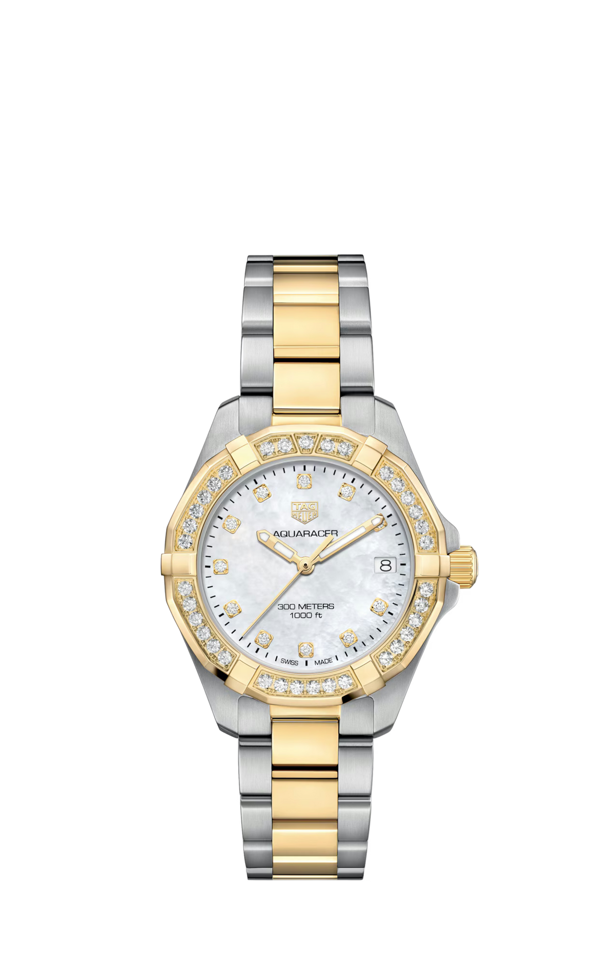 TAG Heuer WBD1323.BB0320 Aquaracer 32mm Stainless Steel and Yellow Gold - Luxverse