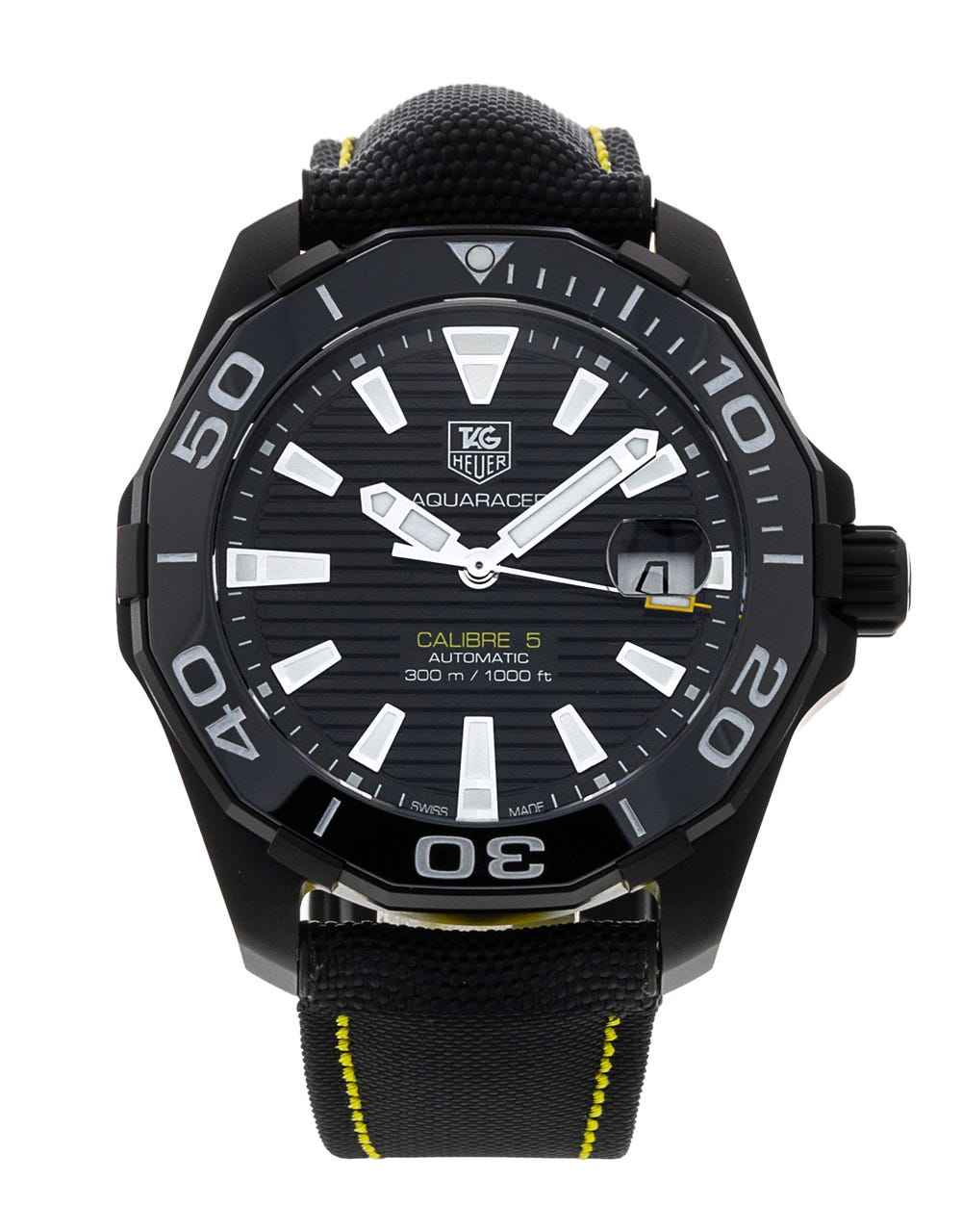 TAG Heuer Aquaracer Calibre 5 Automatic Black Dial Men's Watch WAY218A.FC6362