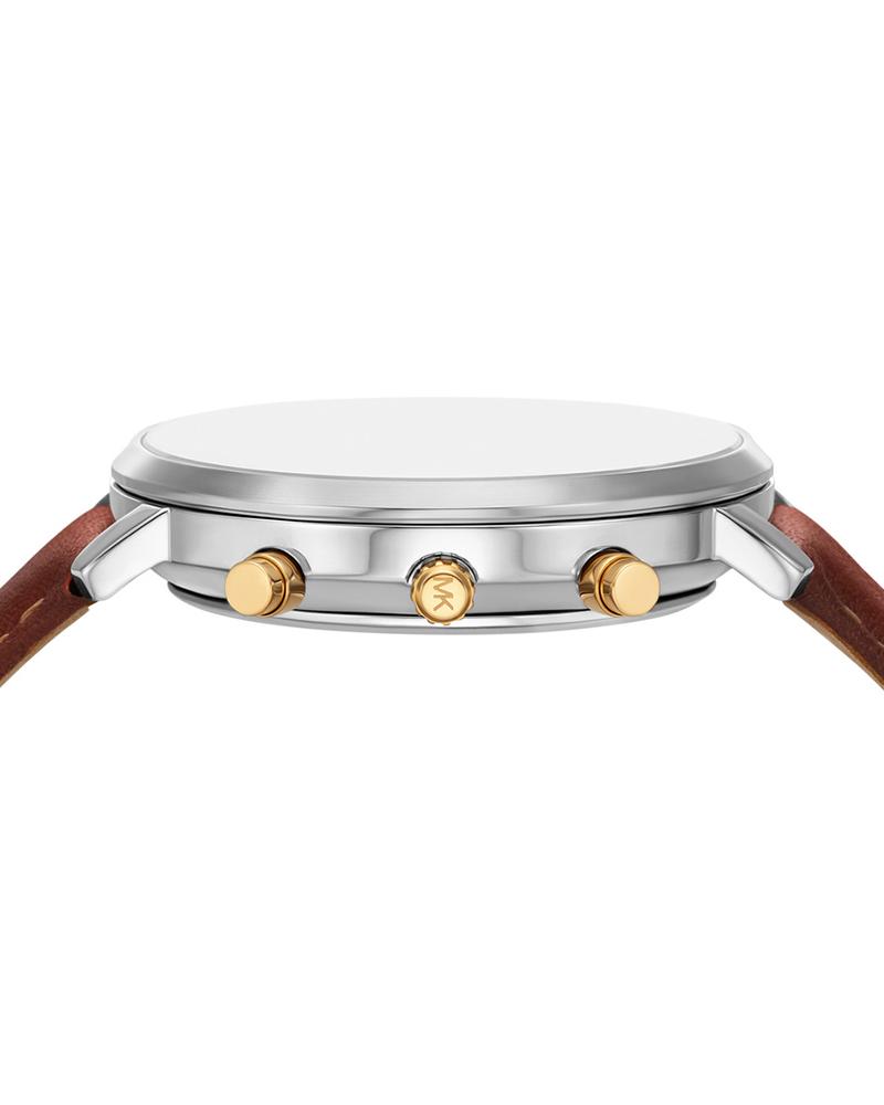 Michael Kors Blake 42mm navy dial brown leather watch