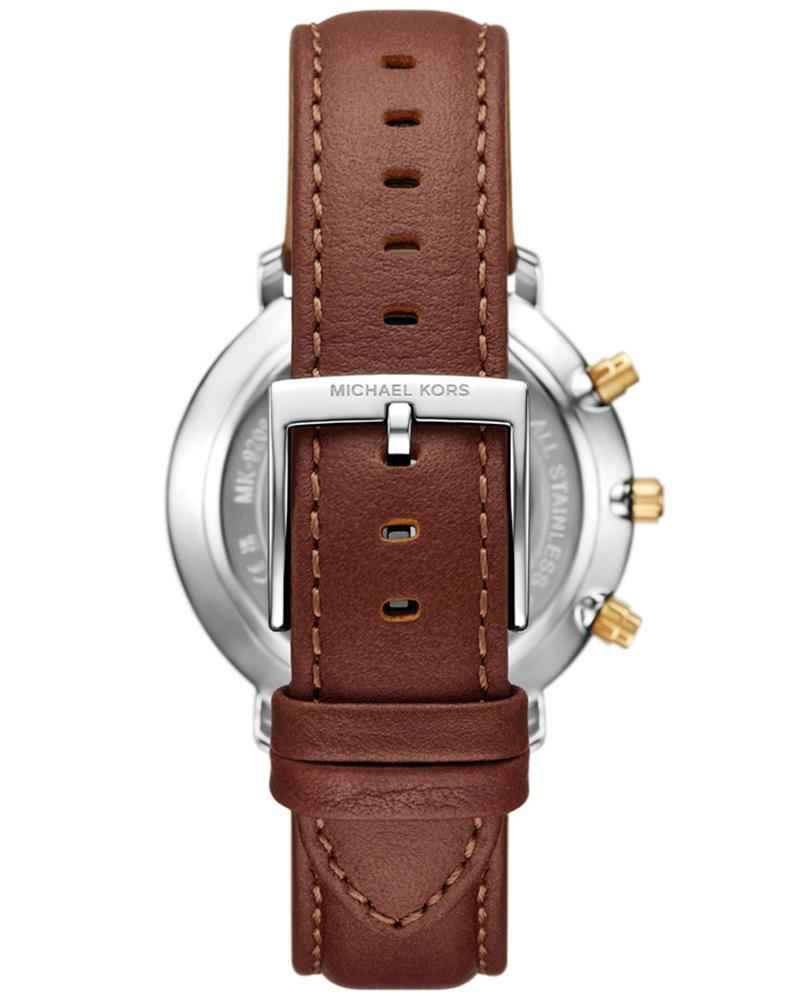 Michael Kors Blake Men's Blue Chronograph Leather Watch 42mm