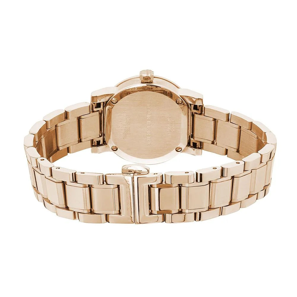 Burberry The City Diamond BU9225 Rose Gold 26mm Ladies Watch - Luxverse