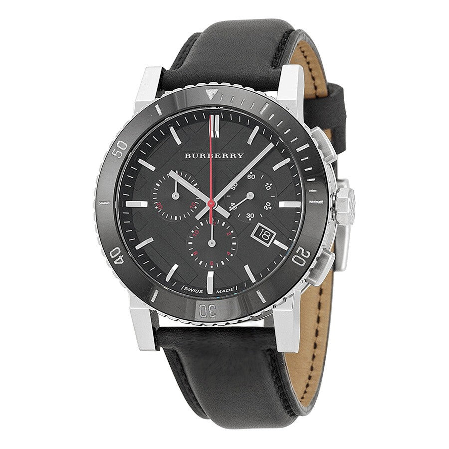 Burberry Quartz Black Leather Strap Black Dial BU9382 – Men’s Watch - Luxverse