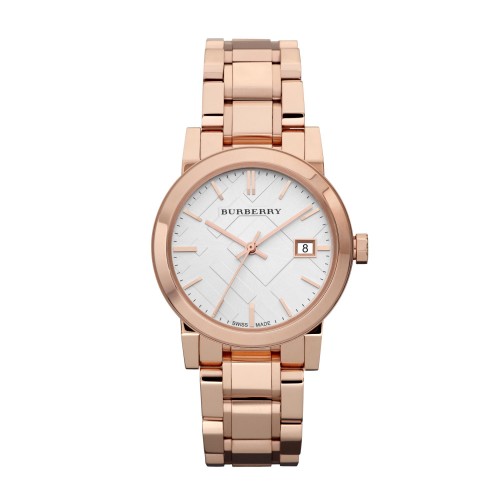 Burberry Swiss Made Stainless Steel White Dial BU9104 – Unisex Watch - Luxverse