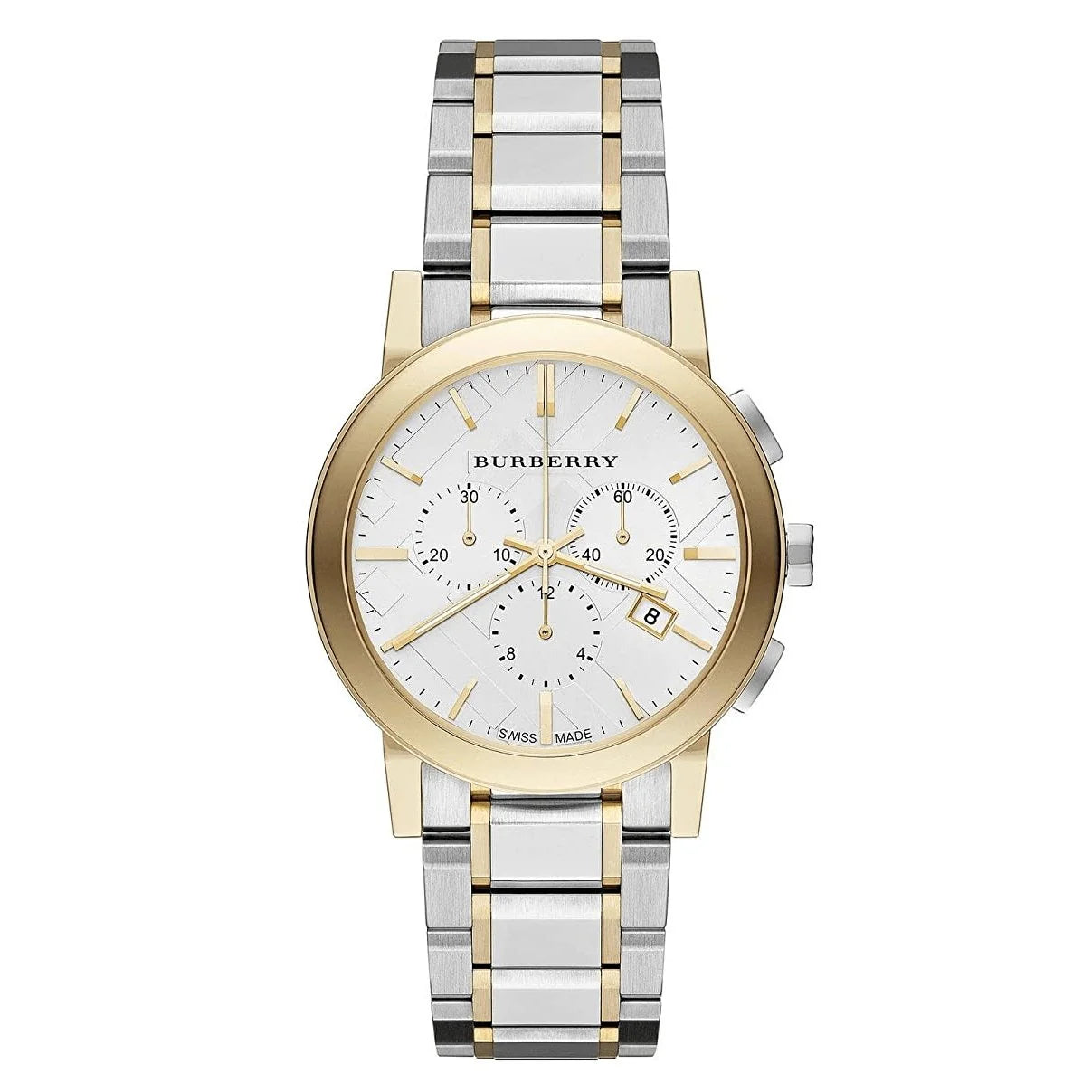 Burberry Two-Tone Chronograph White Dial BU9751 – Women’s Watch - Luxverse