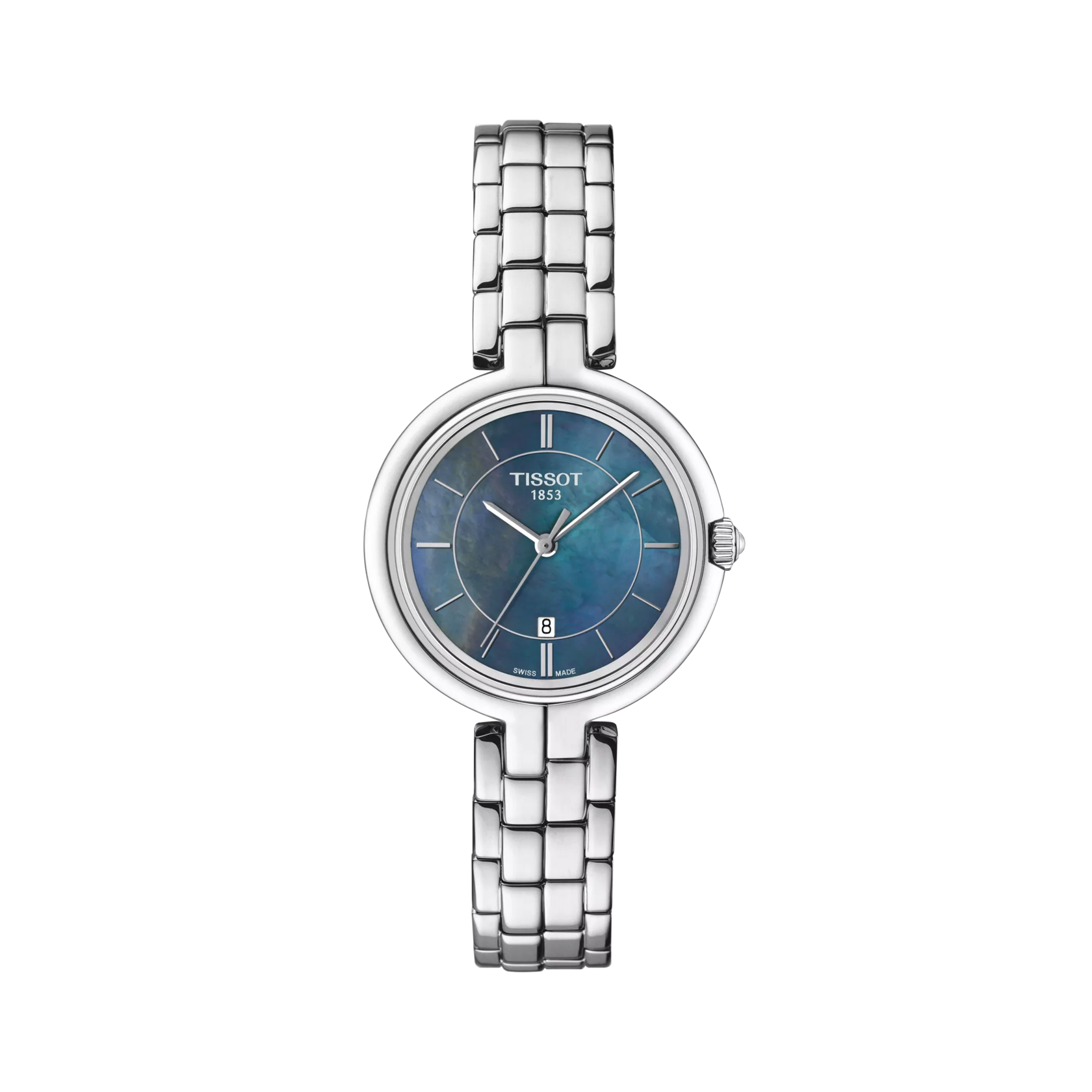 Tissot Flamingo T094.210.11.121.00 – Black Mother-of-Pearl Dial Ladies Watch - Luxverse