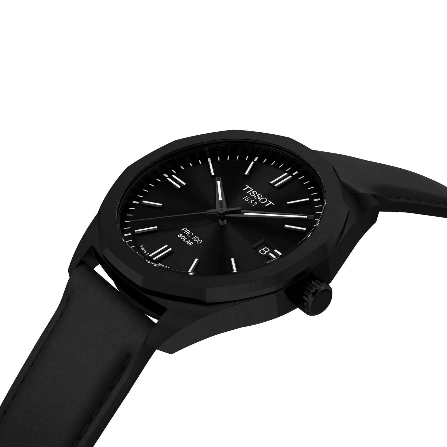 Tissot PRC 100 Solar 39mm T151.422.36.051.00 Quartz Men’s Watch - Luxverse