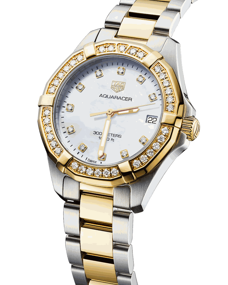 TAG Heuer WBD1323.BB0320 Aquaracer 32mm Stainless Steel and Yellow Gold - Luxverse