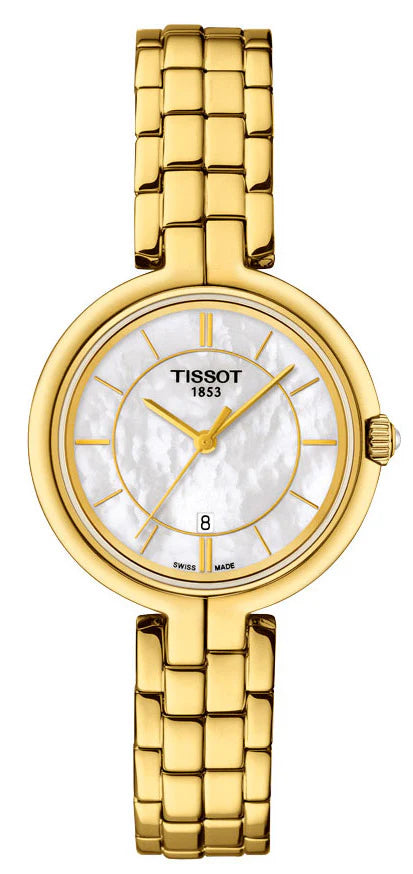 Tissot Flamingo T094.210.33.111.00 – White Mother-of-Pearl Dial Ladies Watch - Luxverse
