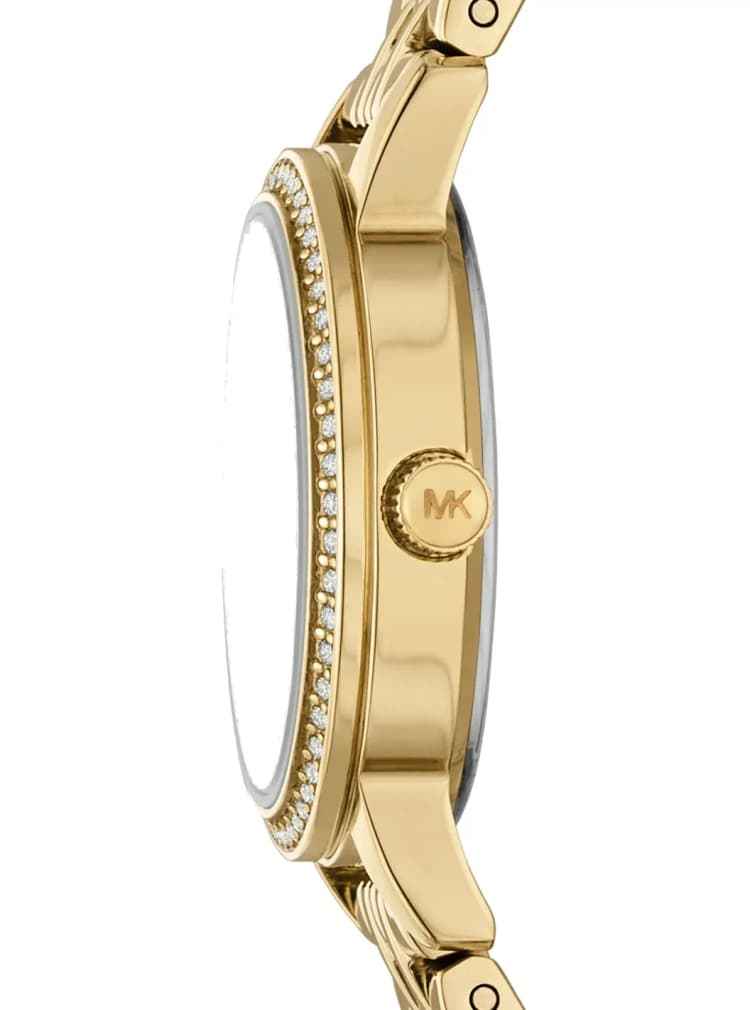 Michael Kors MKO1173 Women's Gold Stainless Steel Mini Watch 26mm