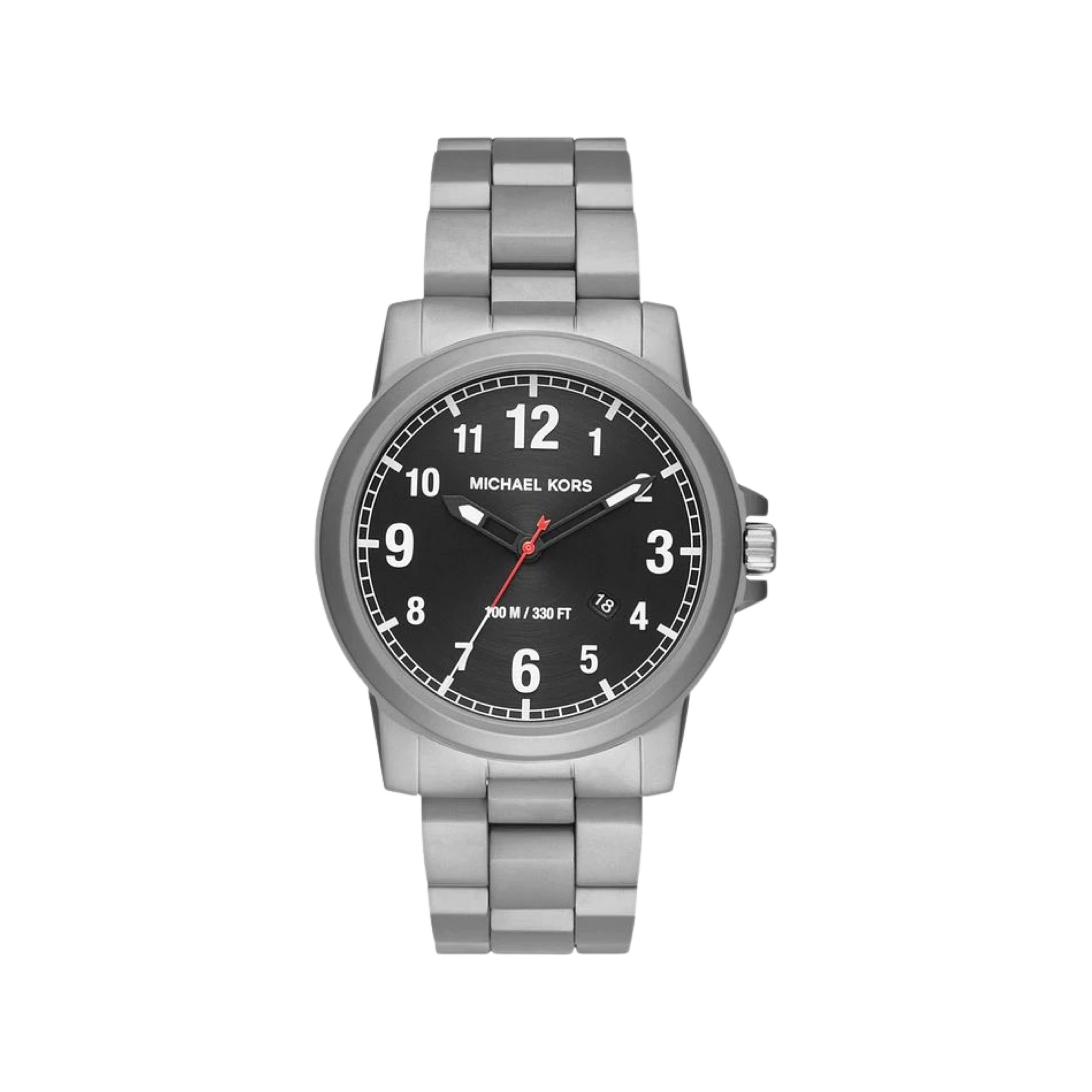 Michael Kors MK8500 men's stainless steel analog watch front view