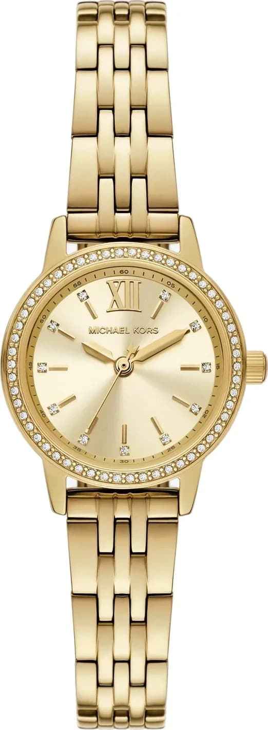 Michael Kors MKO1173 Women's Gold Stainless Steel Mini Watch 26mm