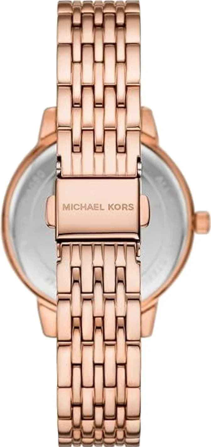 Michael Kors Melissa MKO1081 Women's Rose Gold Stainless Steel Chronograph Watch 35mm