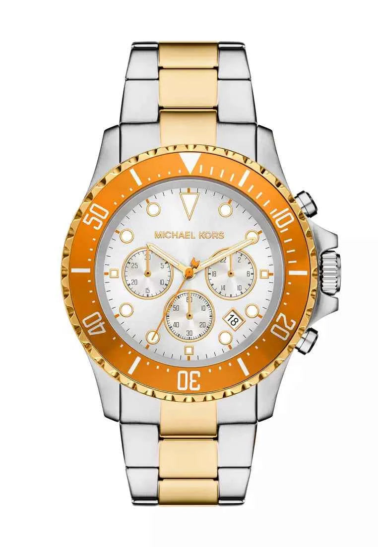 Michael Kors MKO1183 Men's Two Tone Stainless Steel Chronograph Watch 45mm