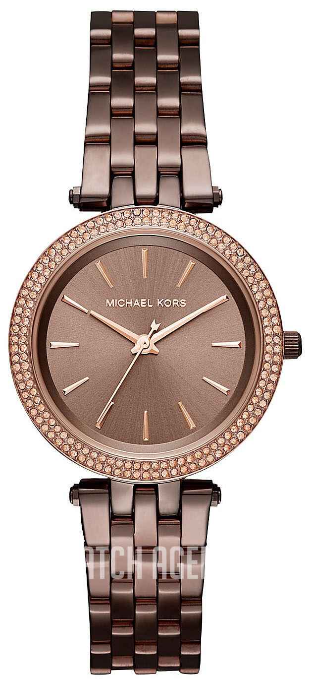Michael Kors Mini Darci MK3553 Women's Brown Dial Rose Gold Stainless Steel Watch
