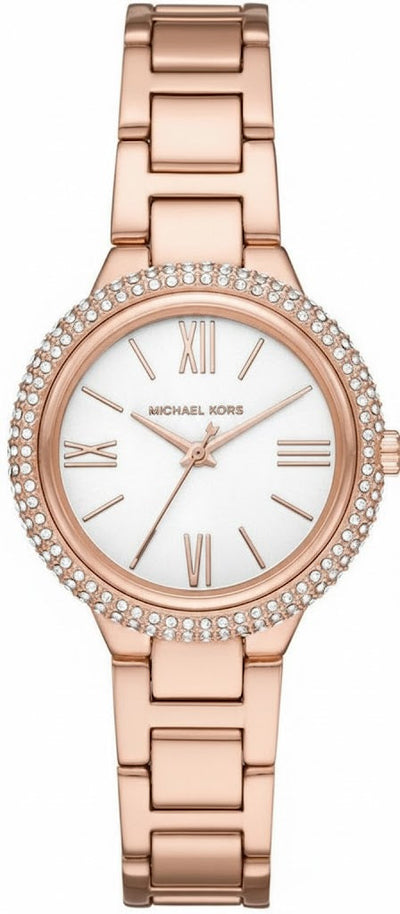 Michael Kors Taryn MK4460 women's rose gold dial rose gold stainless steel watch front view