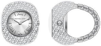 Michael Kors MK4848 luxury silver stainless steel ring watch