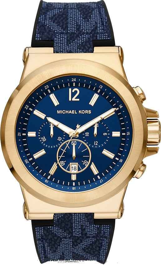 Michael Kors Dylan MK8936 Men's Blue Dial Blue Silicone Chronograph Watch