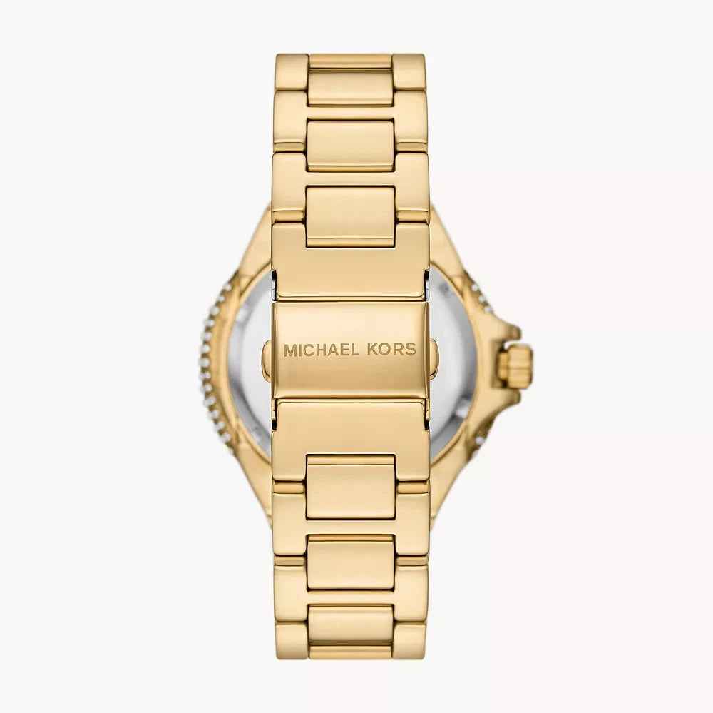 Michael Kors Hamilton MK1067 Women's Gold Dial Gold-Tone Stainless Steel Watch
