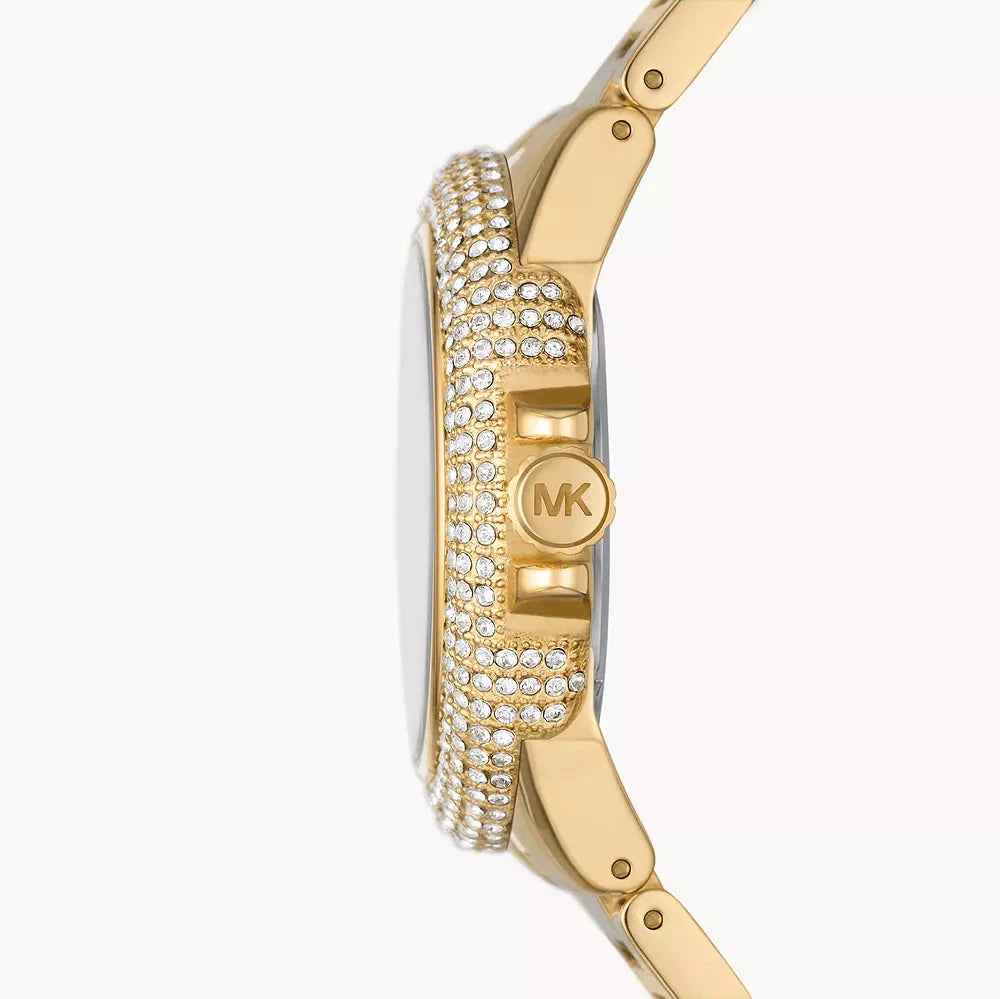 Michael Kors Hamilton MK1067 Women's Gold Dial Gold-Tone Stainless Steel Watch