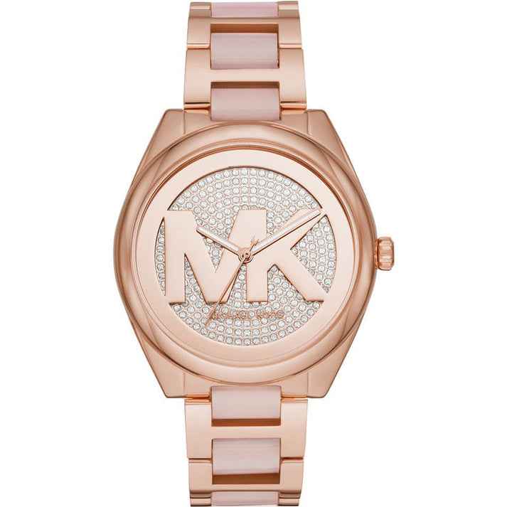 Michael Kors Janelle MK7089 Women's Rose Gold Dial Rose Gold Stainless Steel Watch