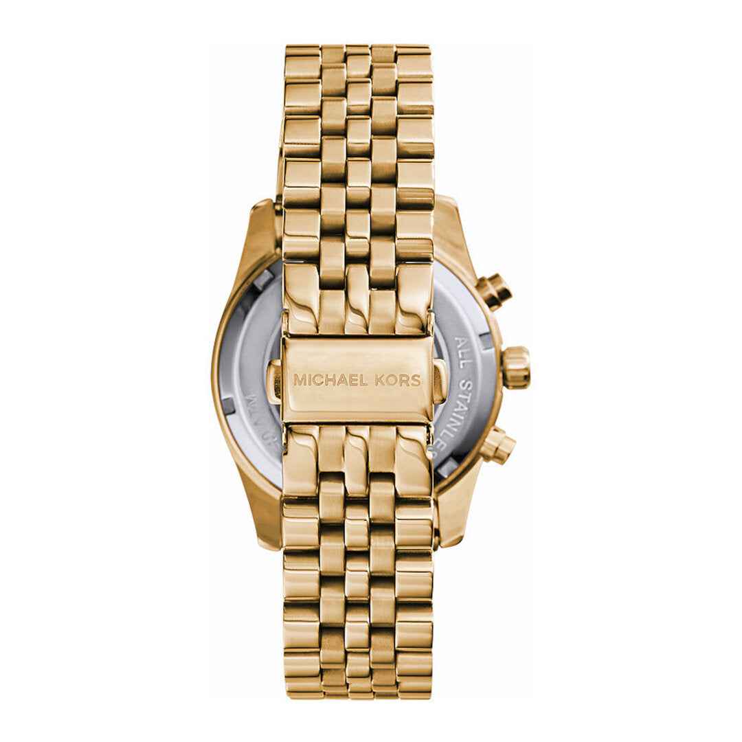 Michael Kors Lexington MK7377 Women's Gold Chronograph Gold Stainless Steel Watch