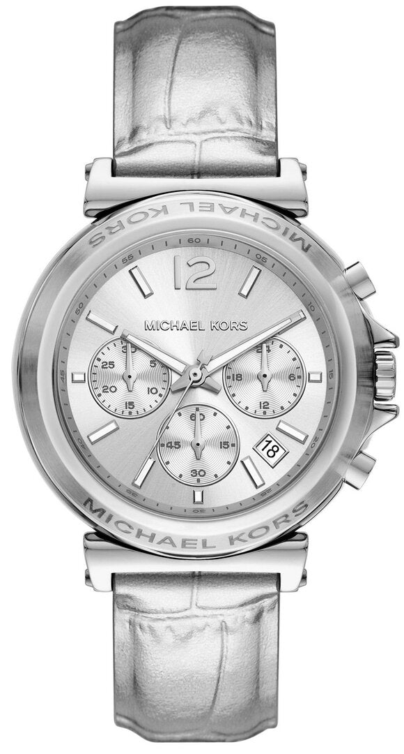 Michael Kors Maren MK7509 women's silver chronograph watch