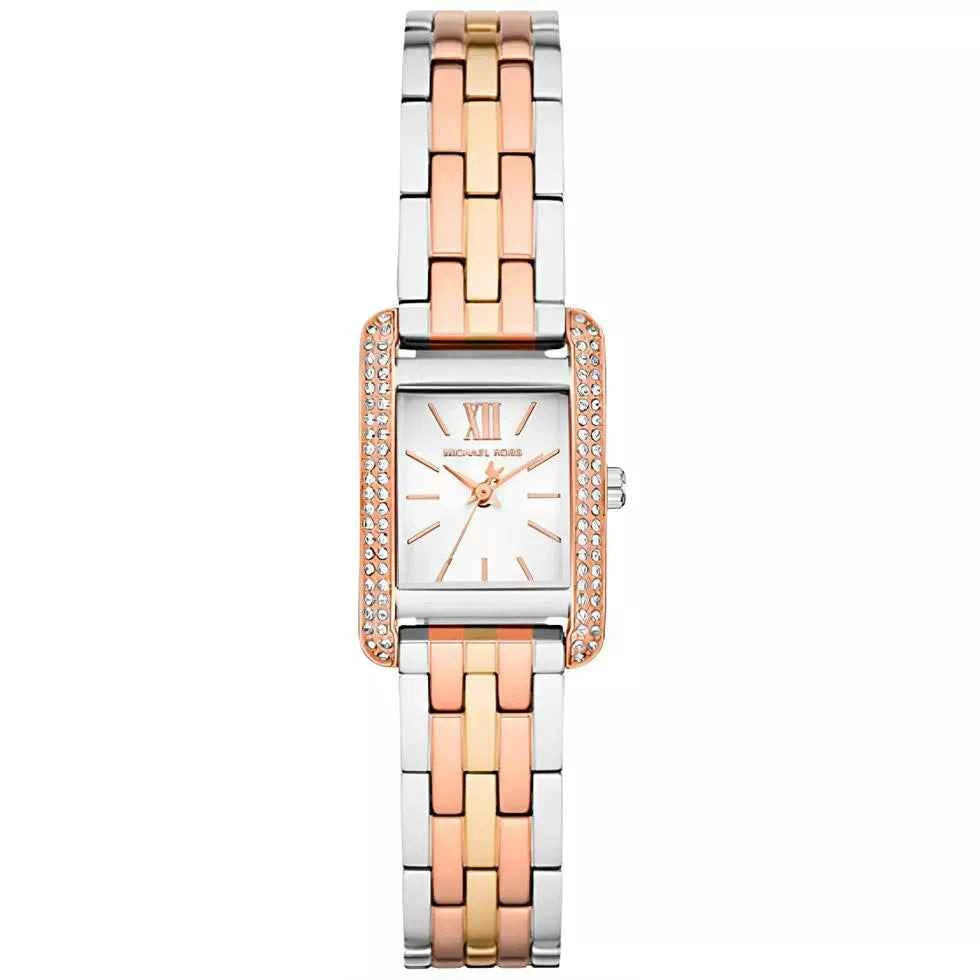 Michael Kors Monroe MKO1146 Women's Tri-Tone Stainless Steel Watch 20mm