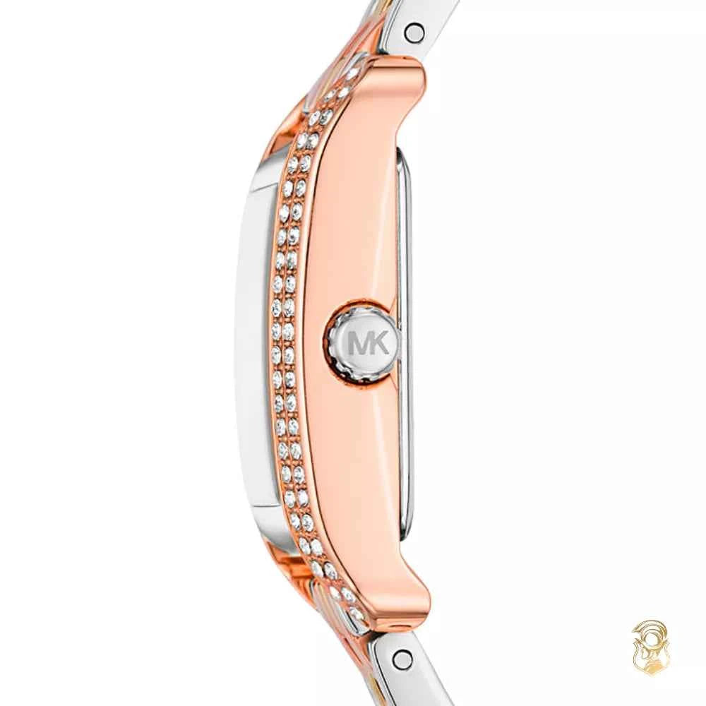 Michael Kors Monroe MKO1146 Women's Tri-Tone Stainless Steel Watch 20mm