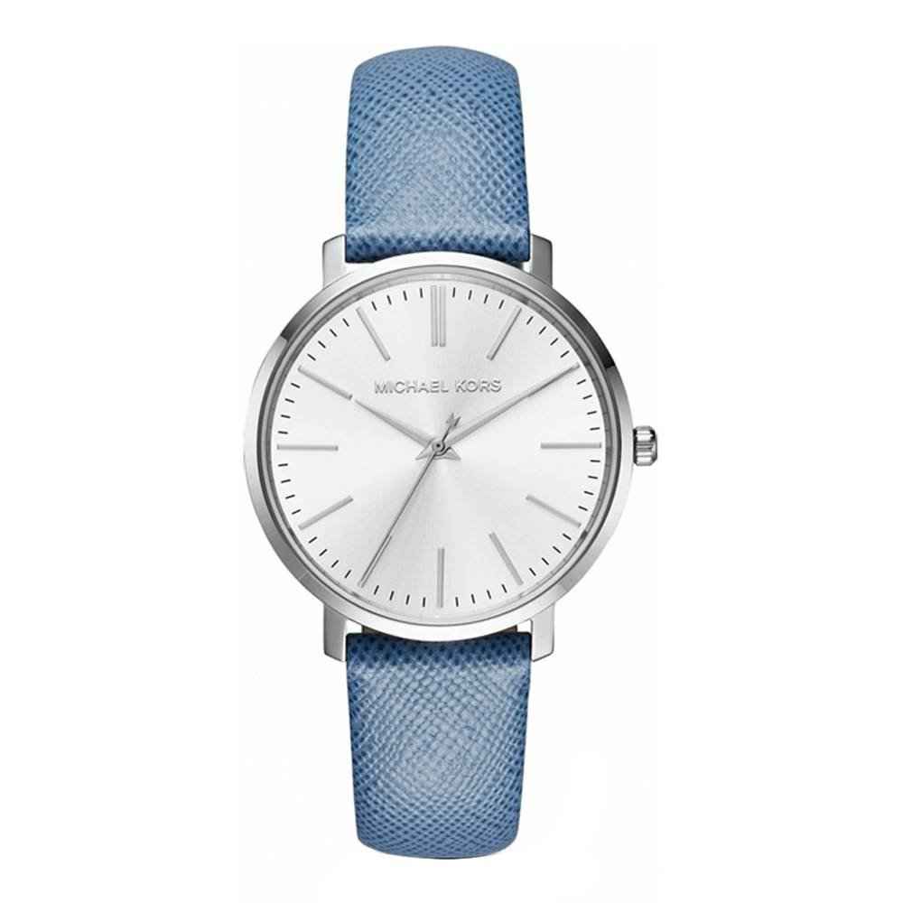 Michael Kors Jaryn MK2495 Women's Silver Dial Leather Watch