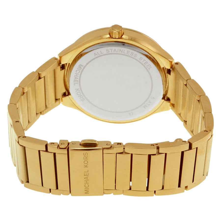 Michael Kors MK3409 Women's Green Dial Gold Stainless Steel Watch