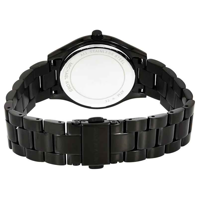 Michael Kors Mini Slim Runway MK3587 Women's Black Dial Black Stainless Steel Watch