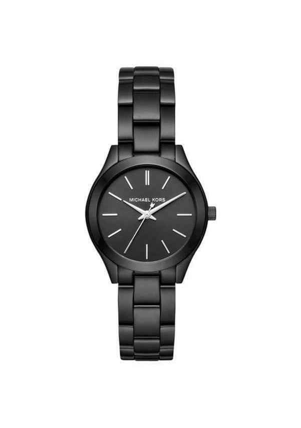 Michael Kors Mini Slim Runway MK3587 Women's Black Dial Black Stainless Steel Watch