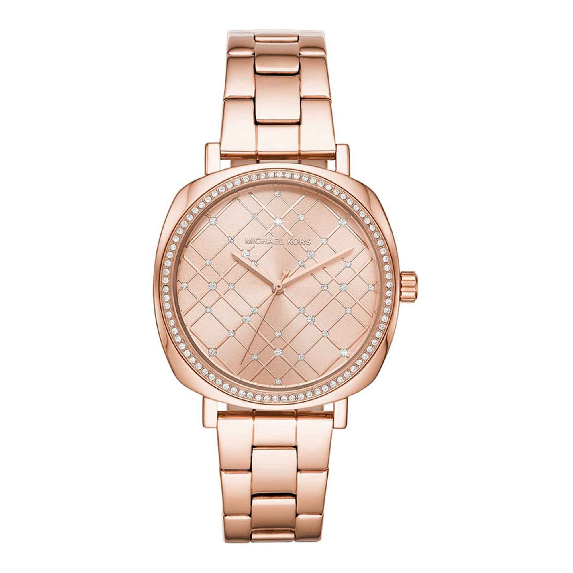 Michael Kors Nia MK3990 Women's Rose Gold Dial Rose Gold Stainless Steel Watch