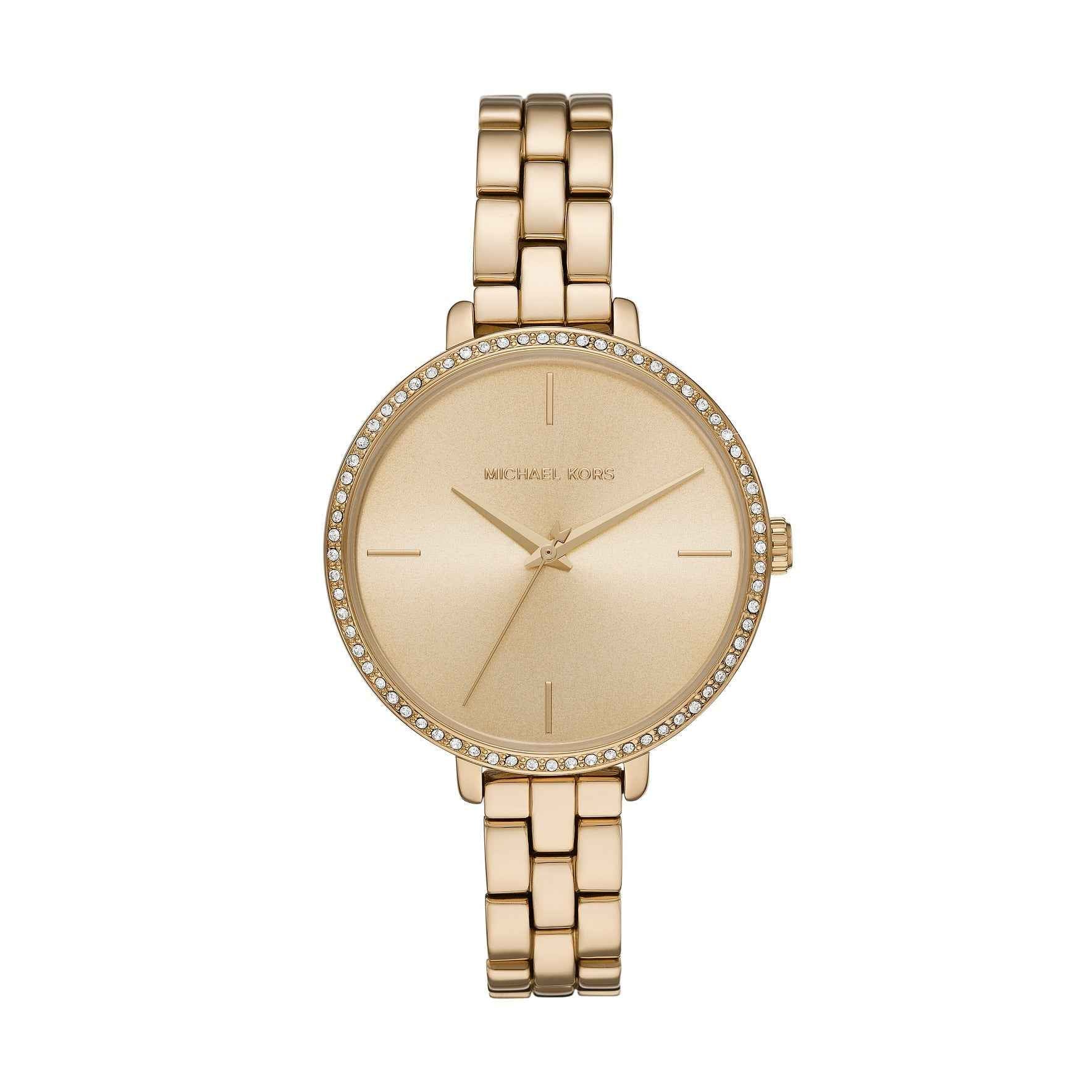 Michael Kors Charley MK4399 Women's Gold Dial Gold-Tone Crystal Watch