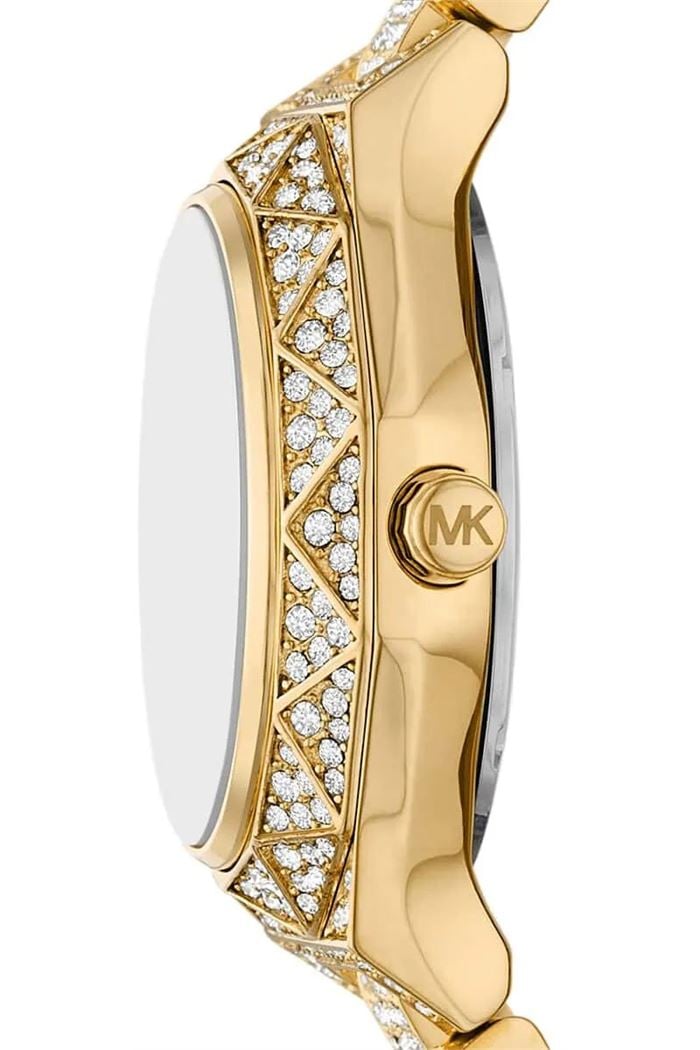Michael Kors MK4890 gold dial with beveled crystal