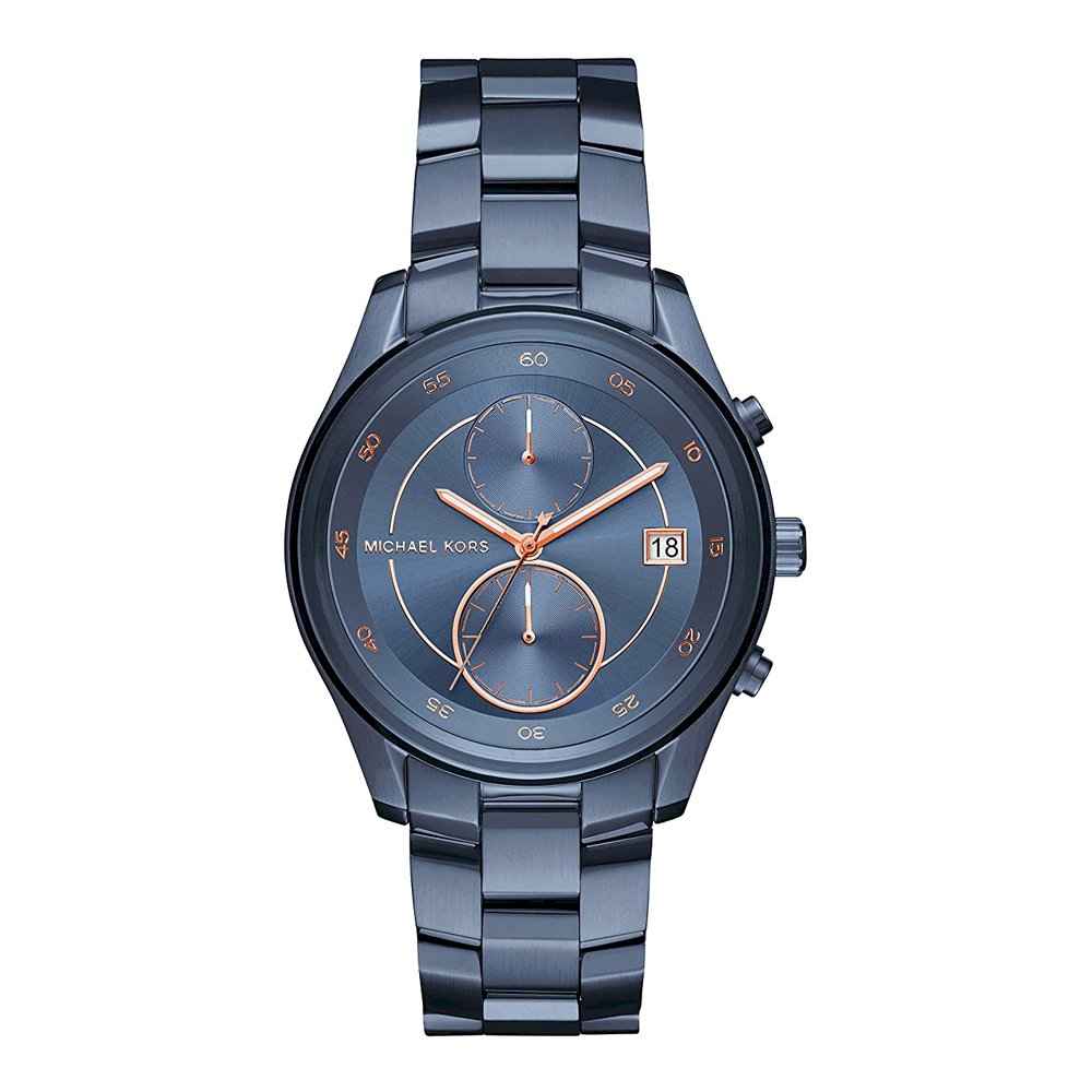 Michael Kors Men's Blue Stainless Steel Multifunction Watch
